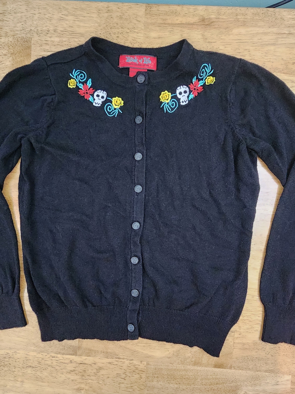 Book of Life Cardigan Sweater Size Small S 2014 Hot Topic Day of the Dead Goth